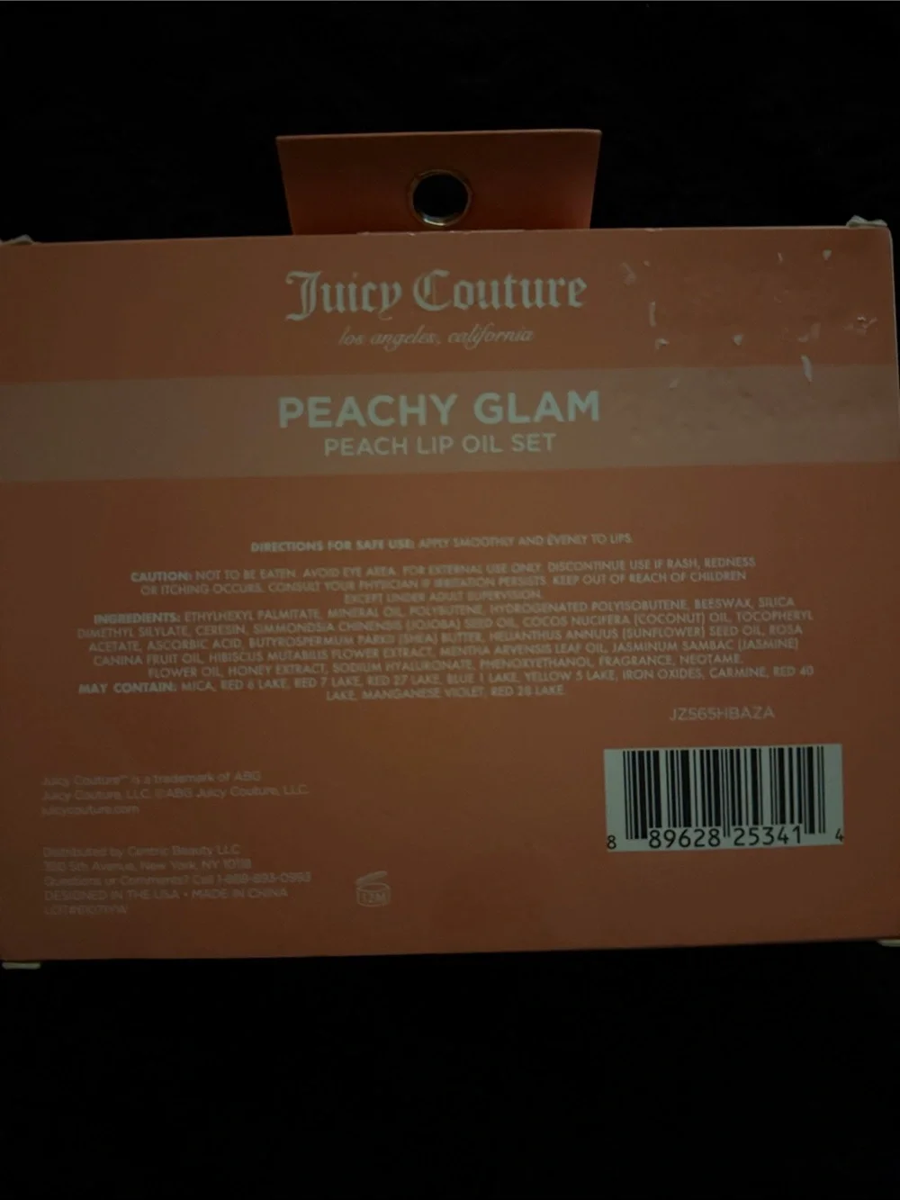 Juicy Couture Peachy Glam Lip Oil Set - Peach, Coral, Gold, Red